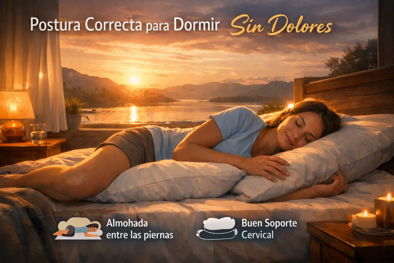Guía para la postura correcta para dormir sin dolores