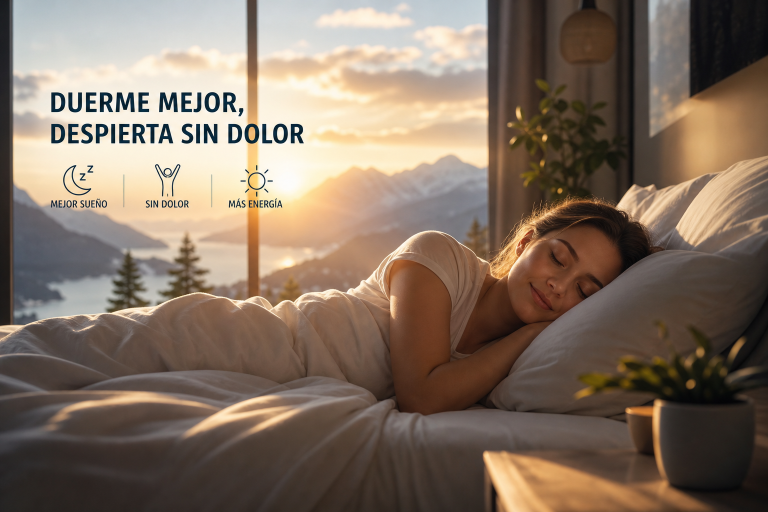 La manera correcta de dormir para despertar sin dolor